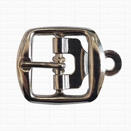 Centre bar buckle with plate small - 20 mm silver 20 mm - pict. 1