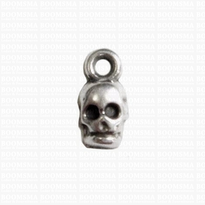 Skull charm 11 mm incl. ring - pict. 1