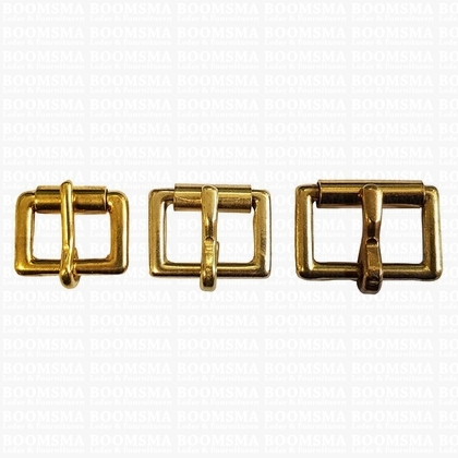 Solid brass roller buckle width 15 mm - pict. 2