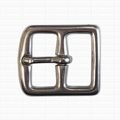 Stirrup belt strap buckle Stainless steel silver 25 mm (ea) - pict. 1