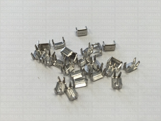 stops for zipper lower side silver Onderstop kram (25 stuks) - pict. 3