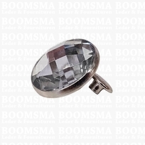 Synthetic crystal rivets large 20 mm round clear (ea)