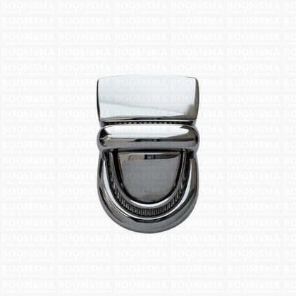 Tic tuc case clasp deluxe silver round small 2 cm wide - pict. 1