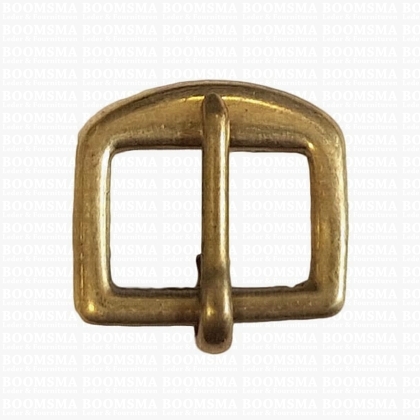 Bridle buckle Brass 14 mm (feed-through) - pict. 1