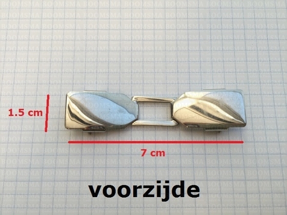 Vest fastener silver total size 1,5 × 7 cm - pict. 2