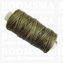 Wax thread small kone green olive thickness 1 mm × 25 yard (22,8 meter) (ea)