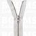 Zipper all sorts white YKK metal silver 20 cm (thin zipper teeth 4 mm) - pict. 1