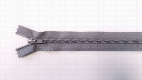 YKK Zippers: Zipper nylon spiral 40 cm COLOURED Lilacgrey (195) - pict. 2