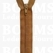 Zippers: Zipper nylon spiral 50 cm COLOURED Cognac (857) - pict. 1